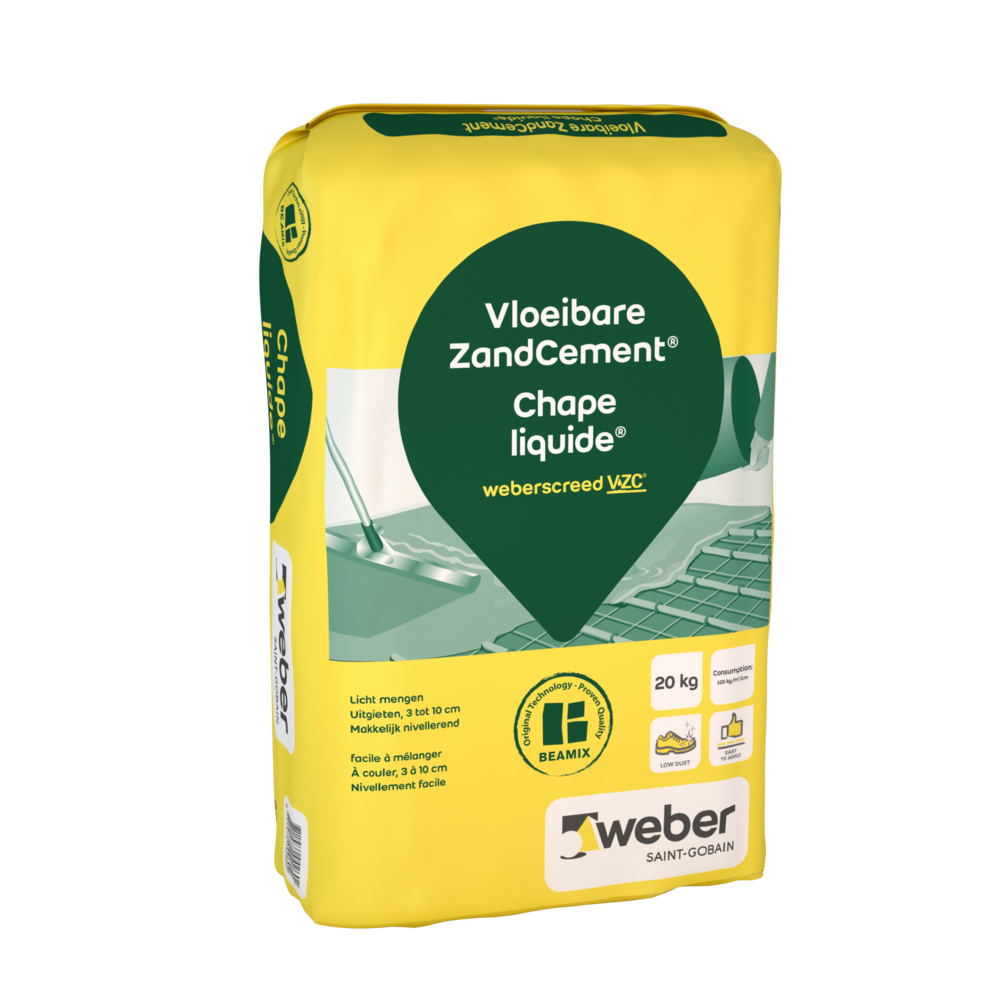 PACKSHOT_VLOEIBARE ZANDCEMENT_20KG Saint-Gobain Weber Beamix